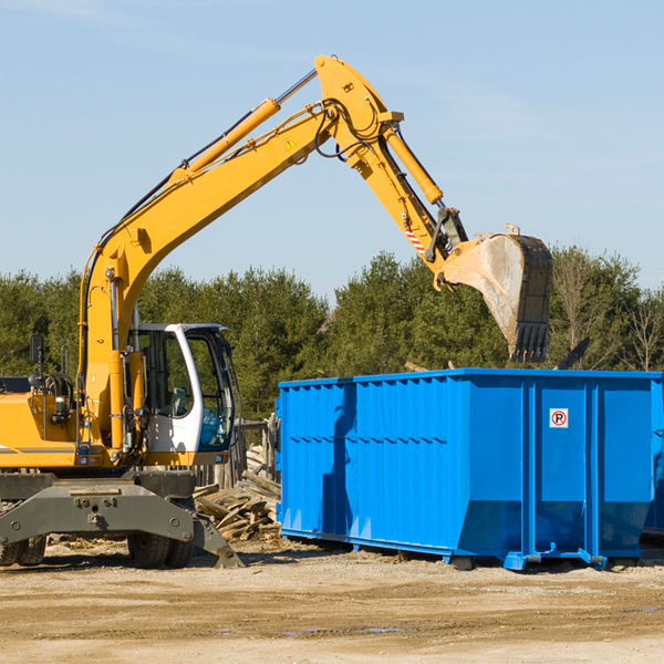 are there any restrictions on where a residential dumpster can be placed in San Pedro Texas